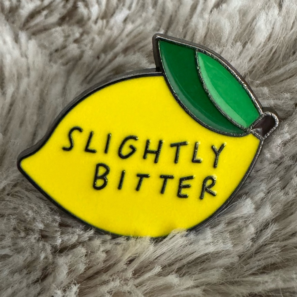Slightly Bitter Lemon Enamel Pin